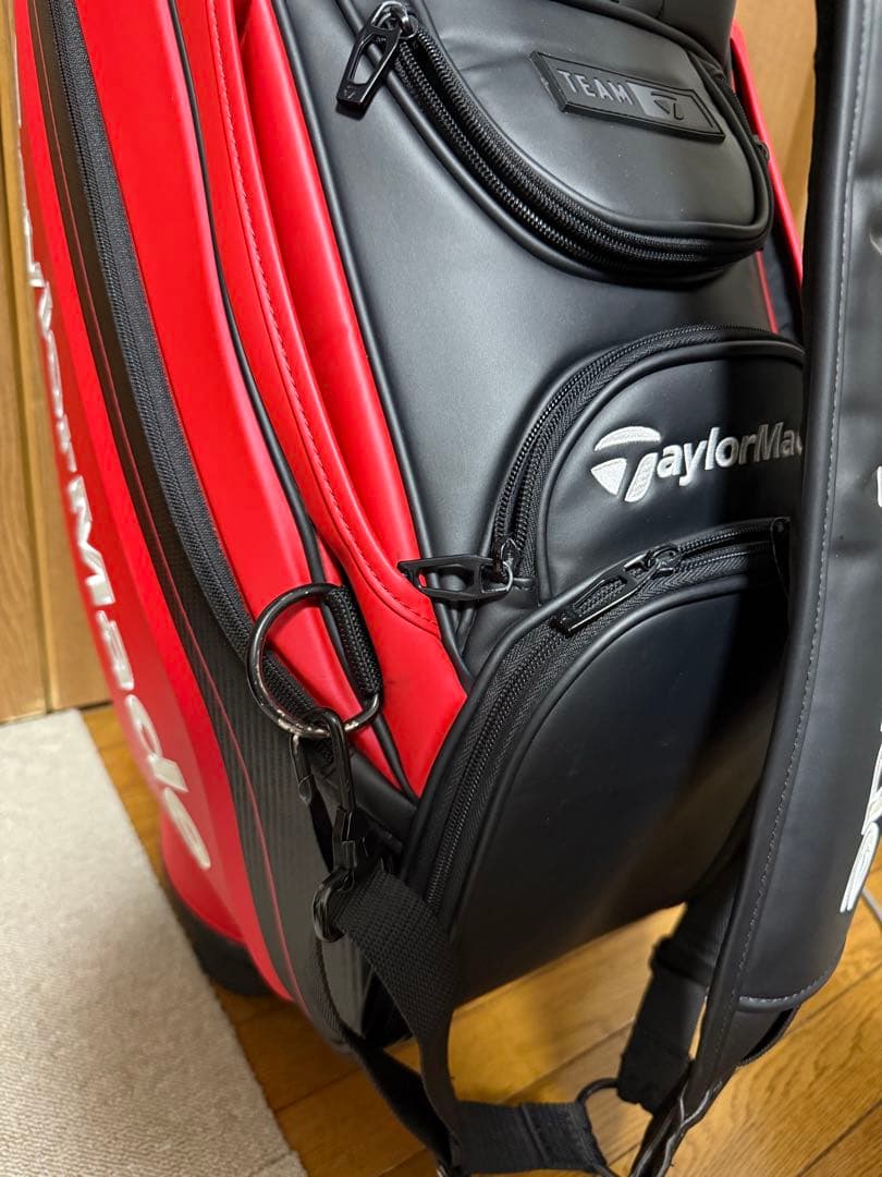 テーラーメイド　ステルス3点式ベルト　キャディバッグ　レインカバー付き