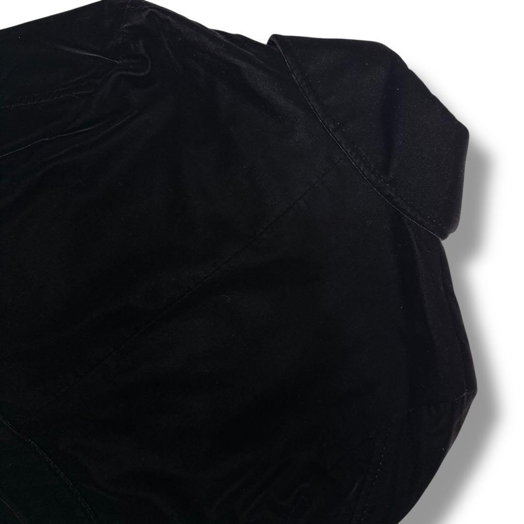 未使用級 バーバリーブラックレーベル ベロア ノバチェック ロングコート 黒 M