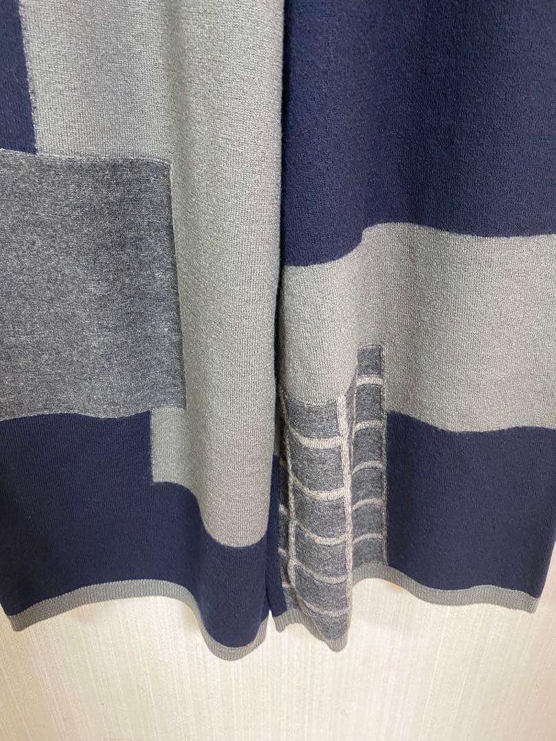 【新品・タグ付き】FUGA FUGAのネイビー グレー ワイドパンツ Fサイズ