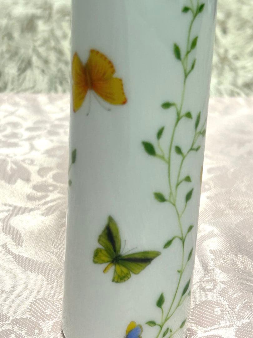 レイノー リモージュ ヒストリー ナチュール 花瓶 一輪挿し RAYNAUD 蝶