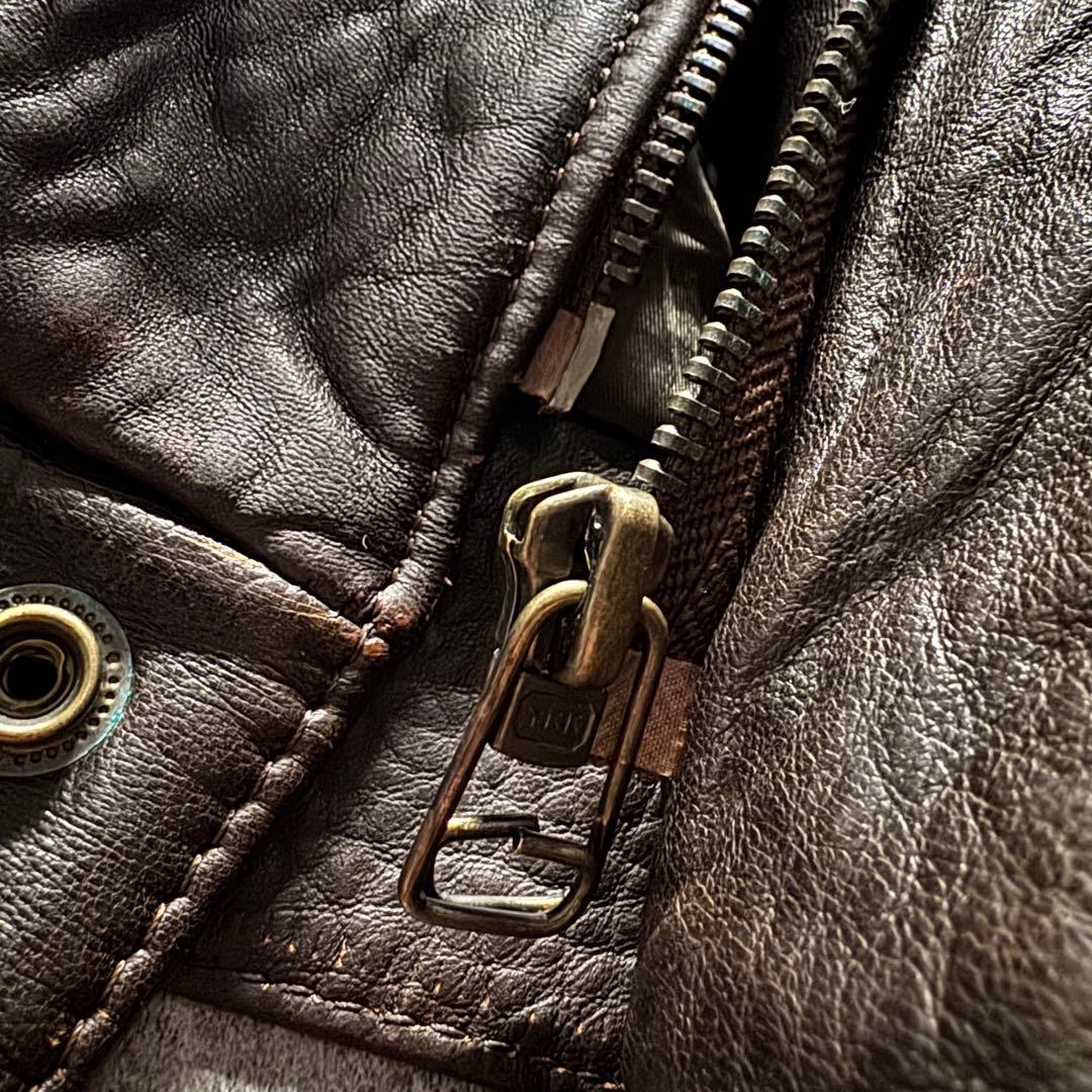 【90s vintage】フライトジャケット　L A-2 シープスキン　裏ボア