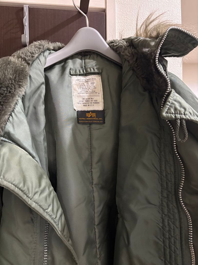 【USA製】90s ALPHA INDUSTRIES N-2Bフライトジャケット