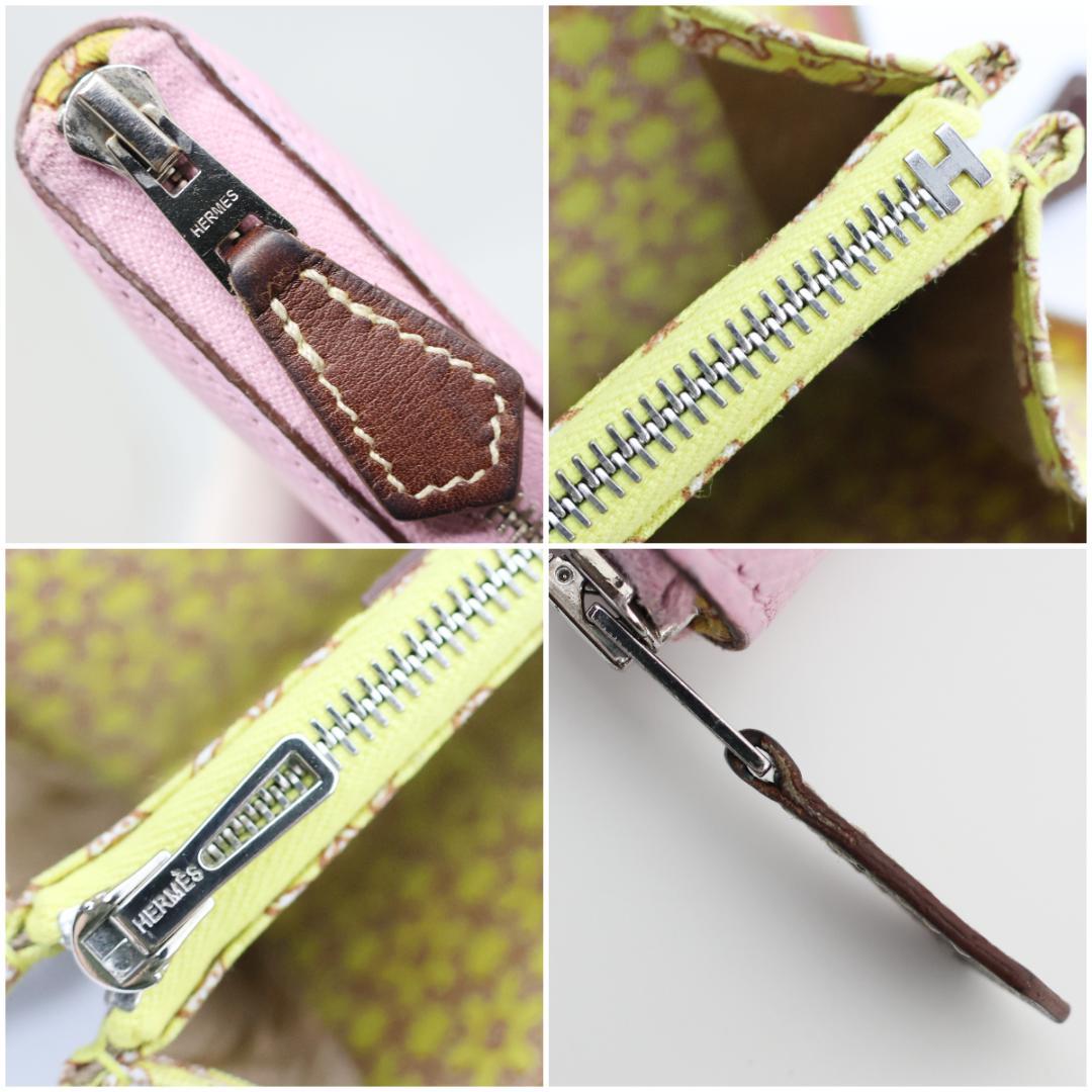 エルメス アザップ コンパクト シルクイン ヴォーエプソン ピンク系 Z