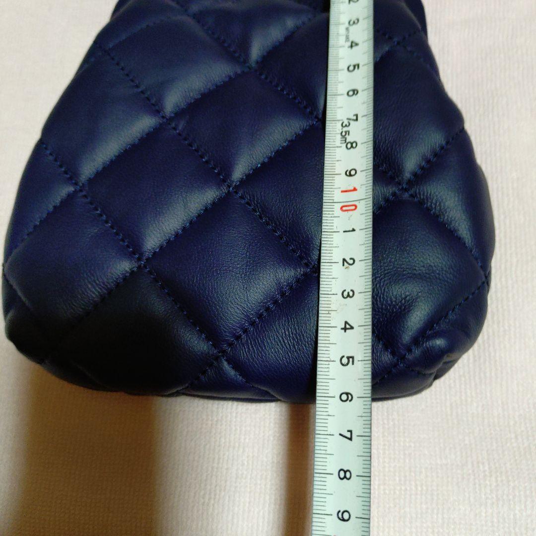 マックスマ−ラPasticcino ネイビー キルティング バッグ