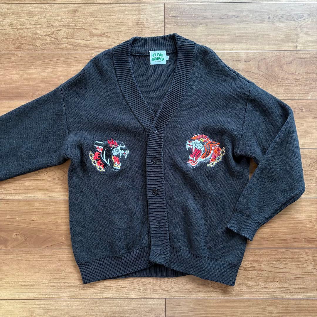 チュウカタベタイ　カーディガン　ブラック　L