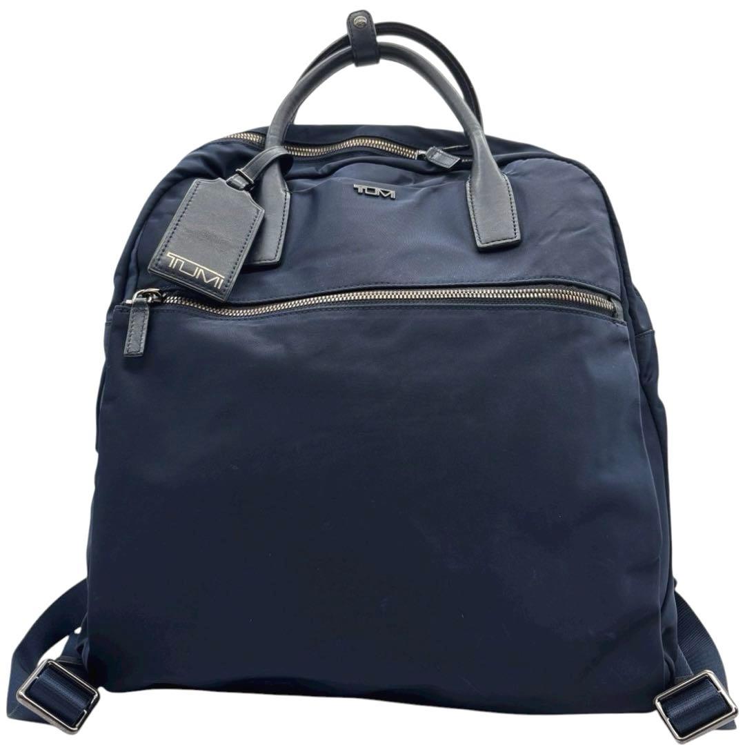 良品◎ トゥミ エイデン A4可 リュック バックパック ナイロン ネイビー