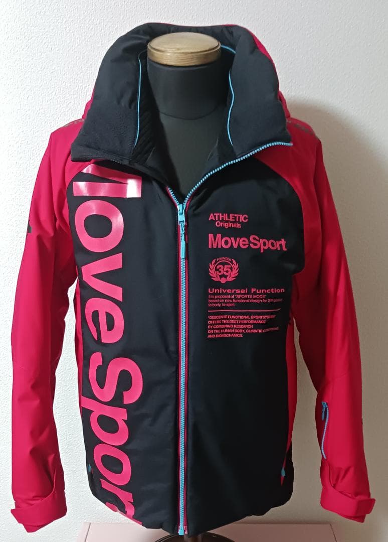 DESCENTE MoveSport ボード スキーウェア 赤/黒 メンズ L