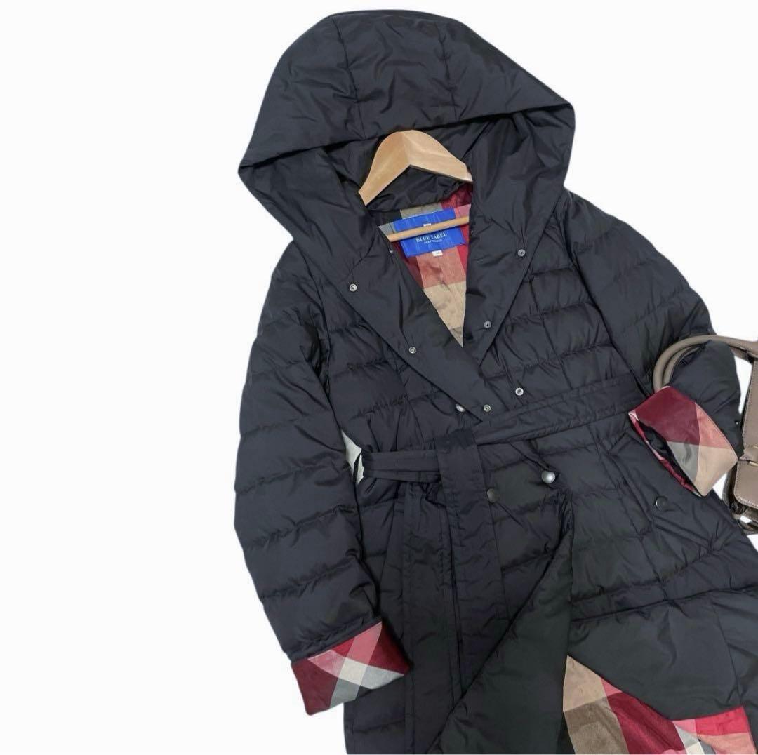 ぽちこ様CRESTBRIDGE ベルテッド ダウン Aライン ロングコート 38