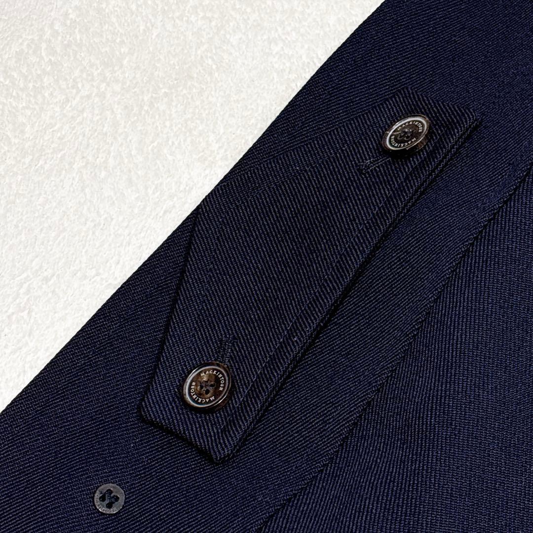 未使用✨　マッキントッシュ　ステンカラーコート　ウール　100% ネイビー