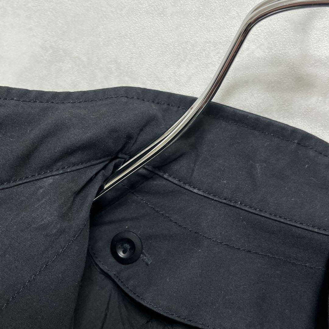 『MHL.』フーディーコート/ライナー取外し/3way/モッズコート/ブラック