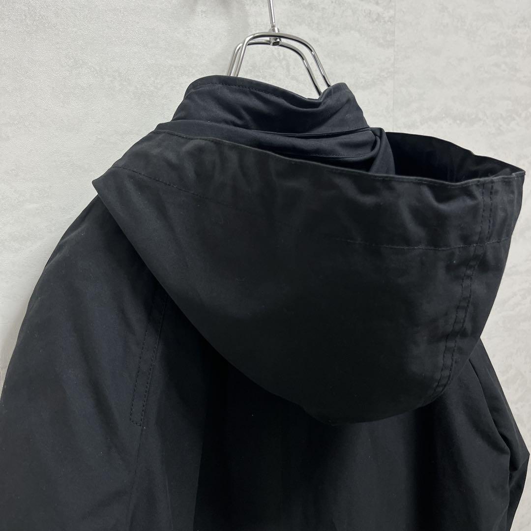 『MHL.』フーディーコート/ライナー取外し/3way/モッズコート/ブラック