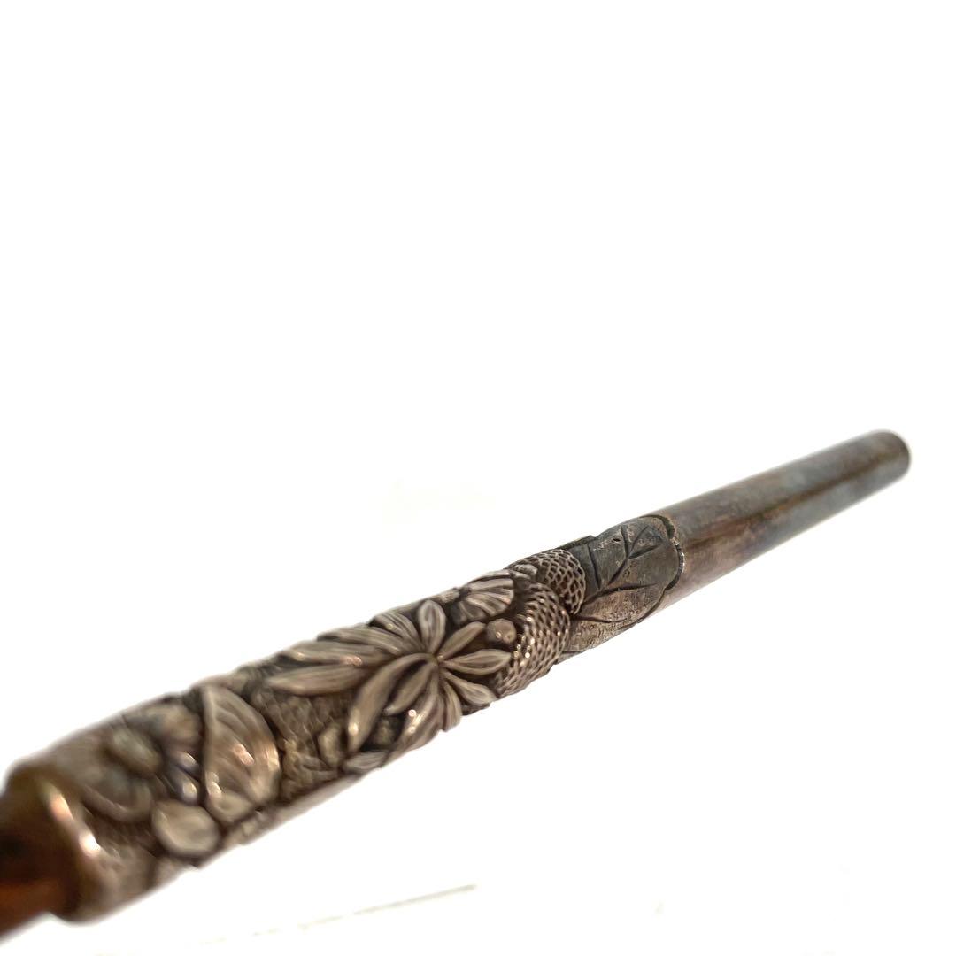 キセル煙管 喫煙具 煙草 革製 希少アンティーク パイプ レトロ コレク骨董現状