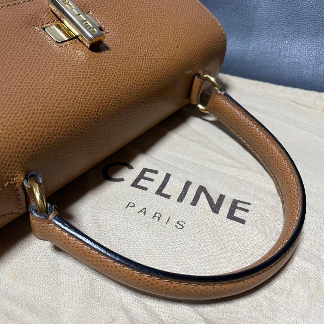 セリーヌ CELINE ハンドバッグ ショルダー付 2wayターンロック 金金具