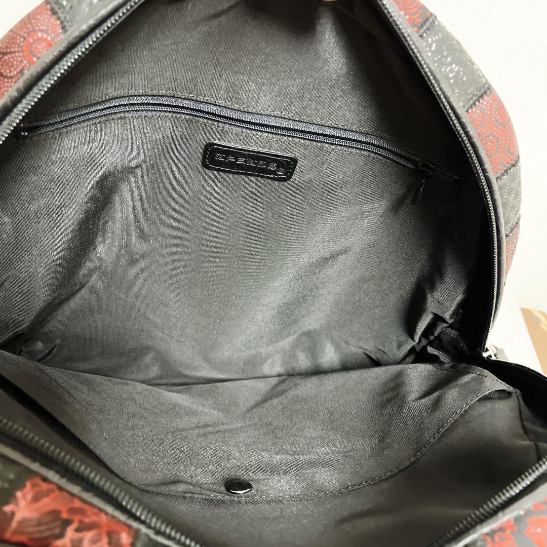 【未使用級】✨江戸三紅印傳屋 パッチワークデザイン リュック バックパック