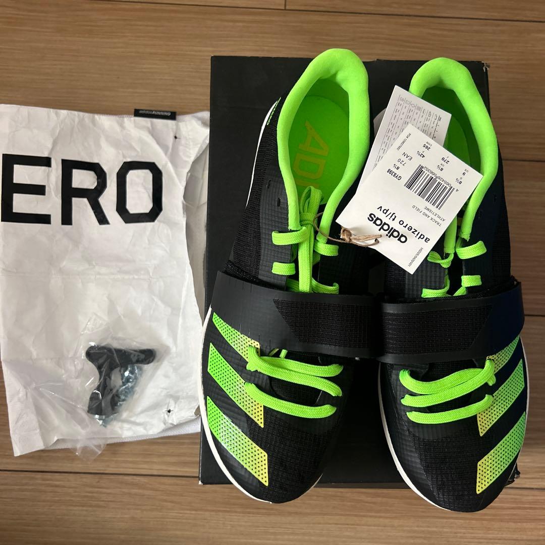 adidas adizero tj/pv ニードル、ピン回し、袋付き