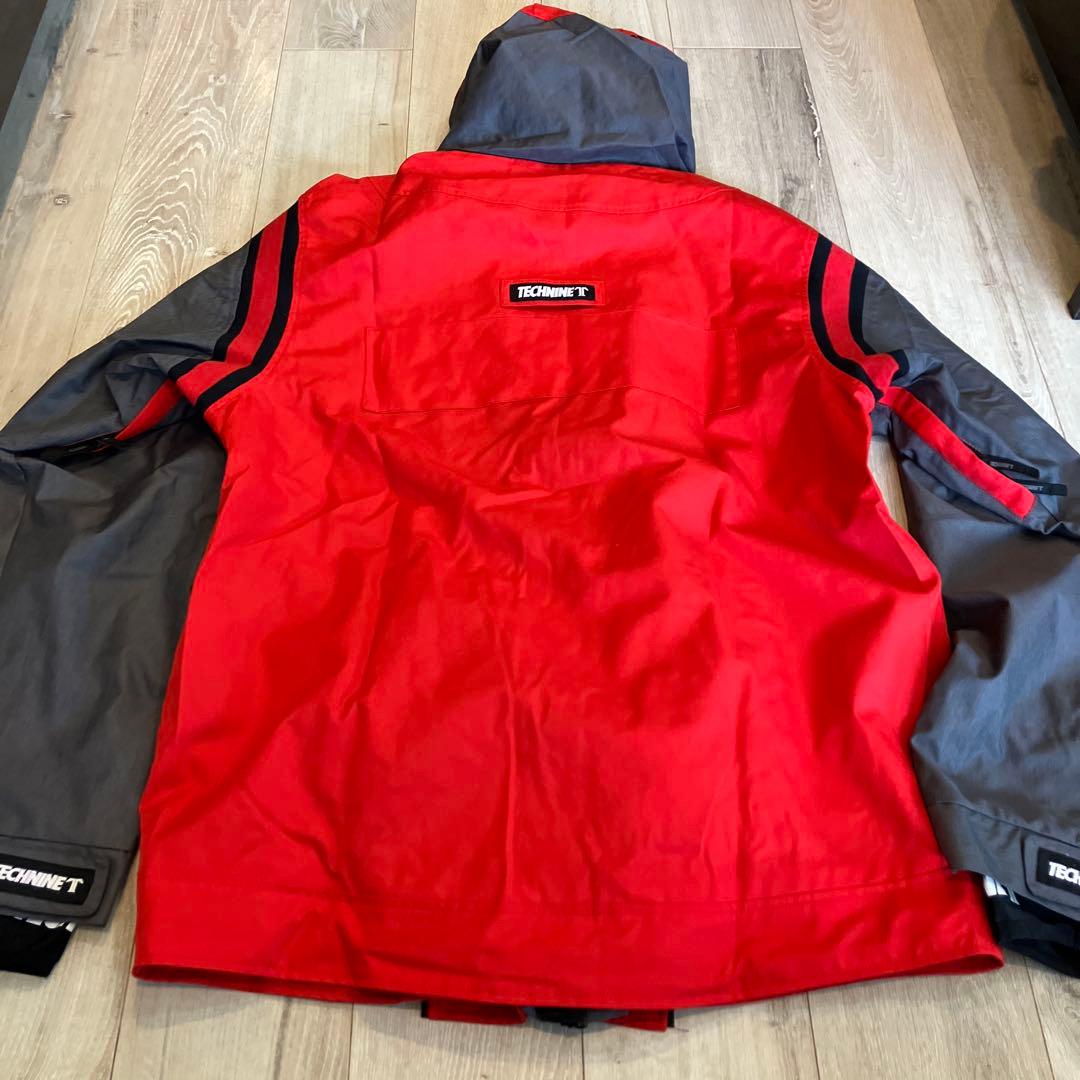 technine テックナイン　スノーボードウェア　 L ベースボール　赤