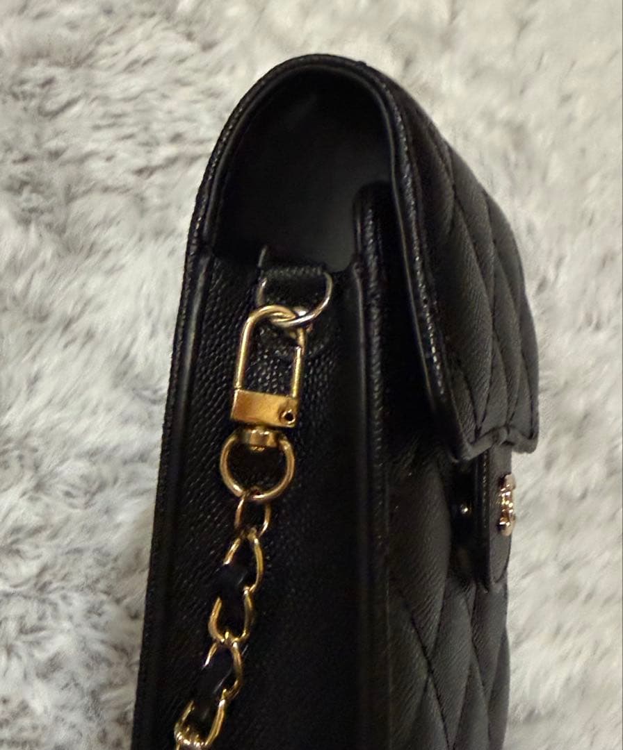 新品CHANEL シャネル ノベルティ スマホショルダー チェーンポーチ