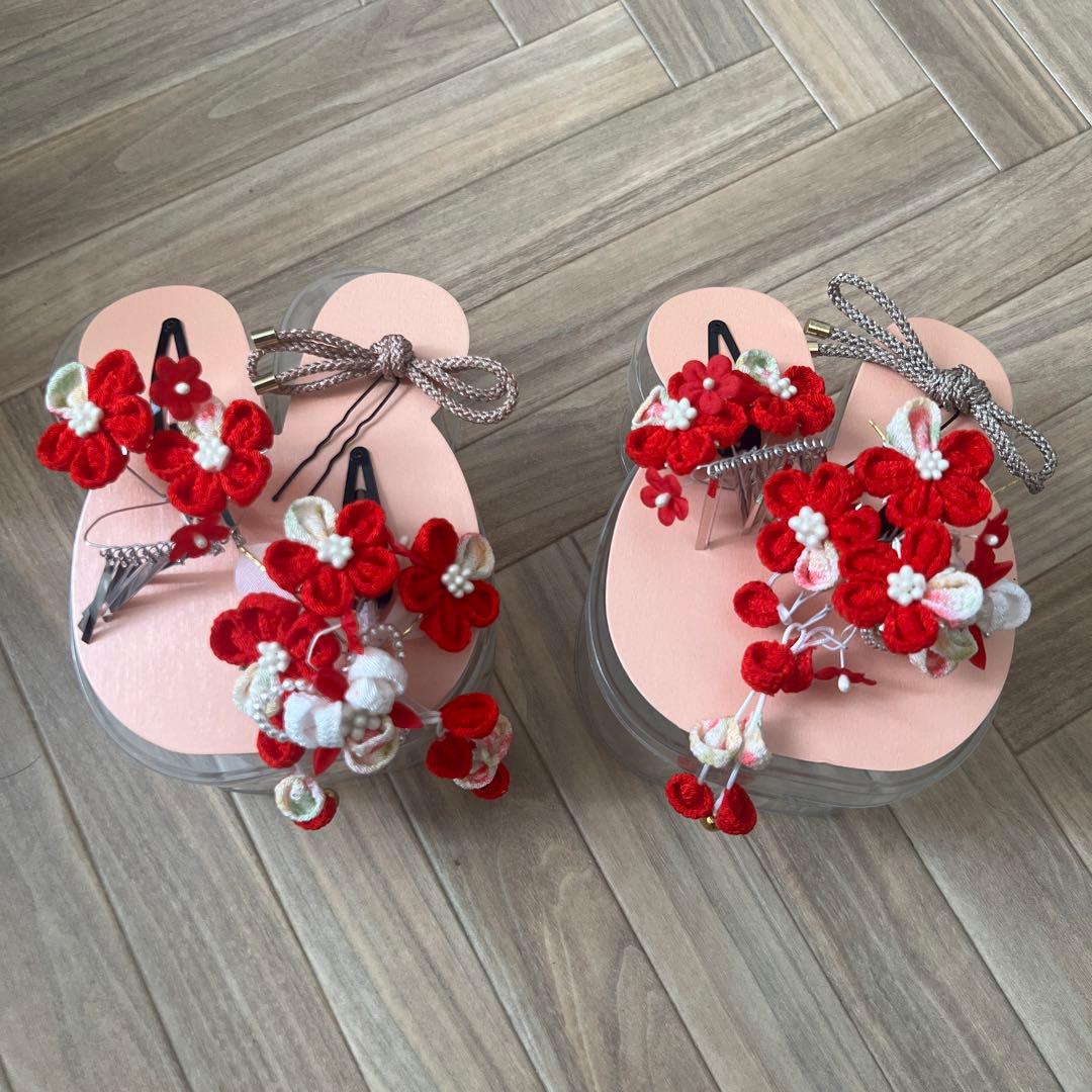 七五三 女の子 3歳 双子 被布2着セット