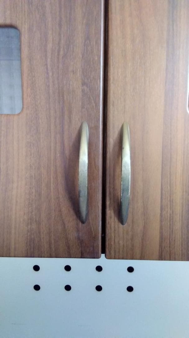 【引取可・東京都板橋区】木目調 キッチン収納 レンジボード