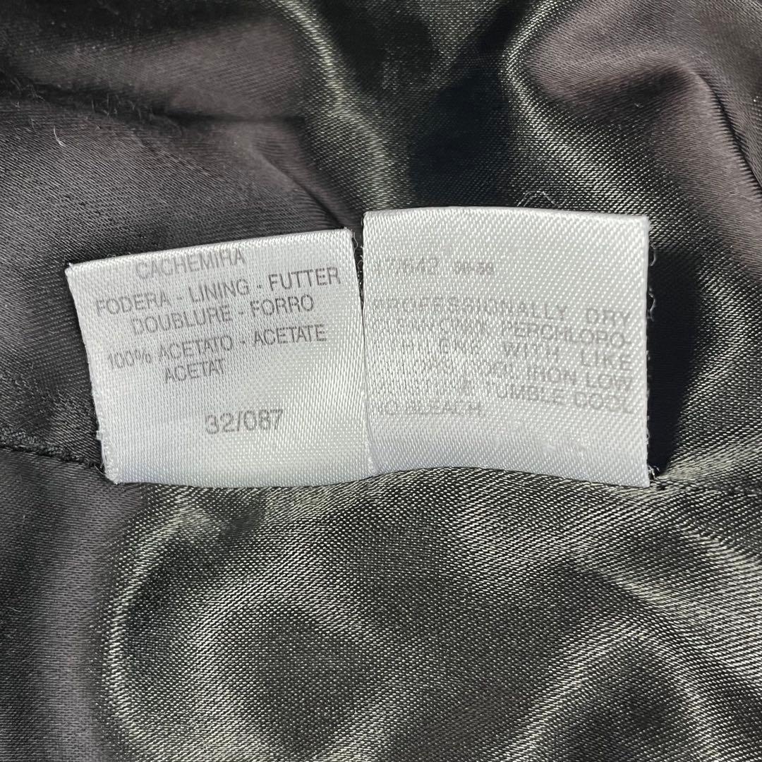 【美品】マックスマーラ ロングコート ピュアウール カシミヤ混 ダブル ブラック