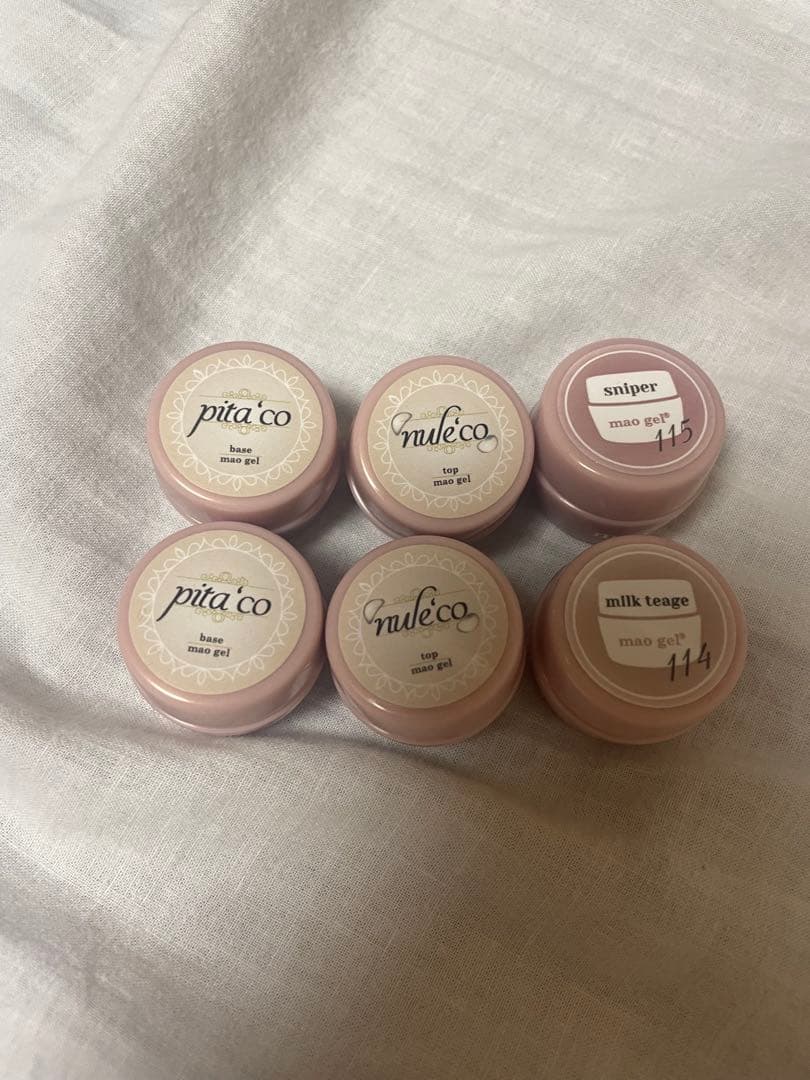 新品未開封マオジェルmaogel ピタコ ヌレコ 114 115 6個セット マオジェル復刻