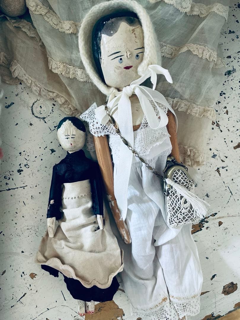 ¨*•.¸¸☆*・ アンティーク　ペグドール 17cm゜•*¨*•.¸¸☆*