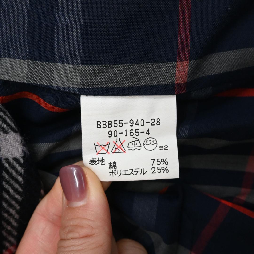 47946★年 バーバリーズ ステンカラーコート ライナー付き ノバチェック*