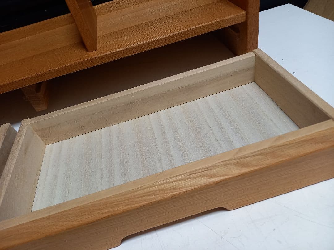 ナチュラル　モダン　オーク　サイドラック　ブックシェルフ　楢　無垢材