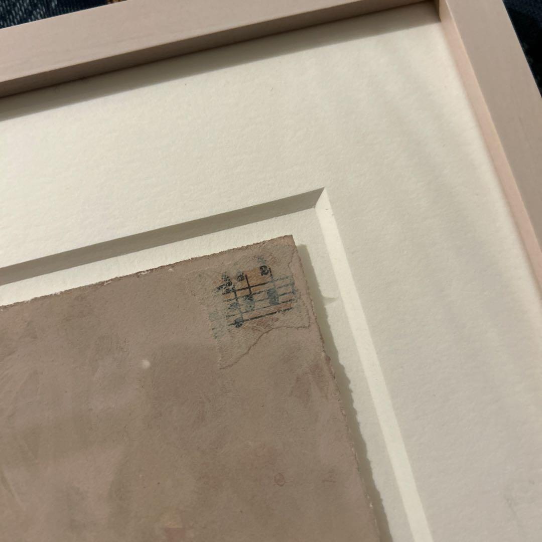 マツモトヨーコ　ドローイング　絵画　朝顔　ハガキサイズ