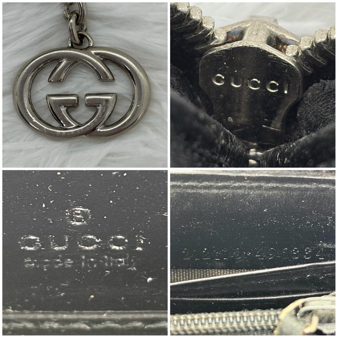 美品✨グッチ　長財布　ラウンドファスナー　GGスプリーム　インプリメ　レザー　黒