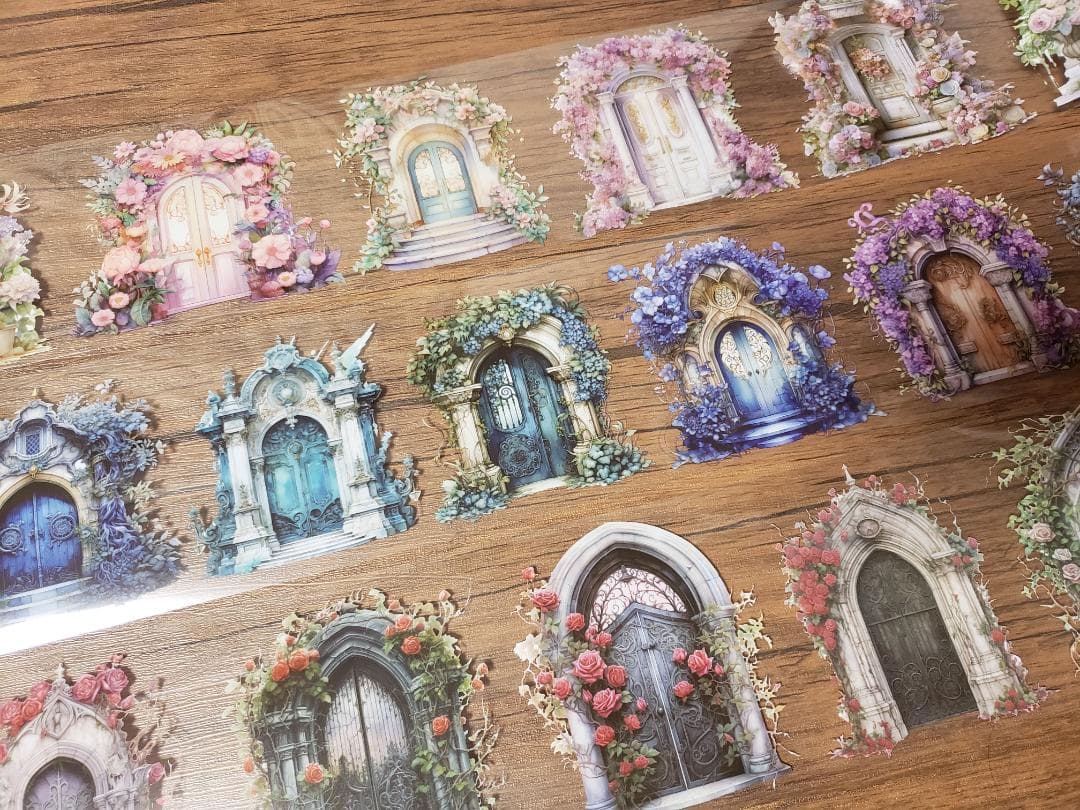 【nene様】「フローラルプリンセス光のフラワーウィンドウPETテープ6種」…他