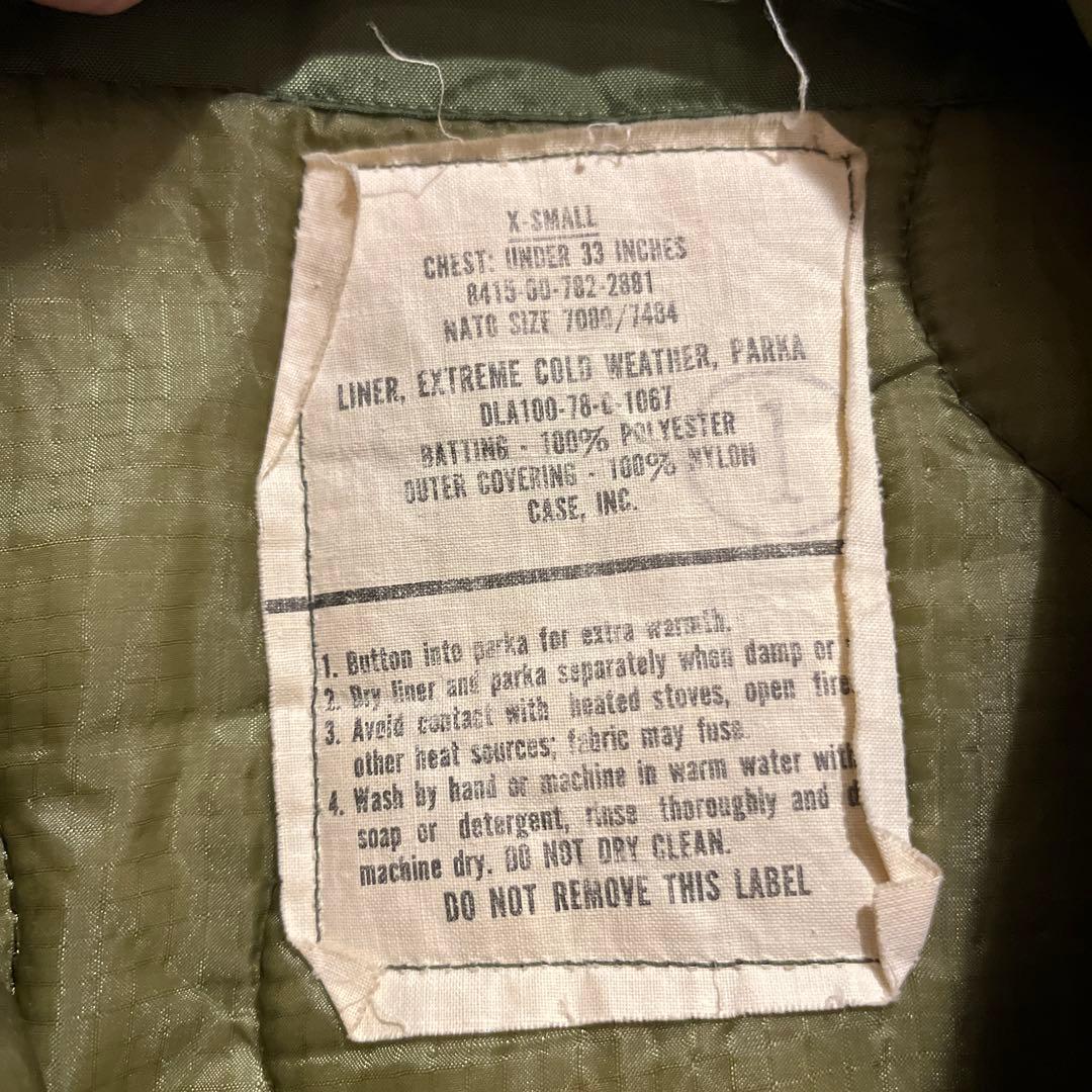 【希少サイズ】70s M-65 フィッシュテールパーカー XSライナー付