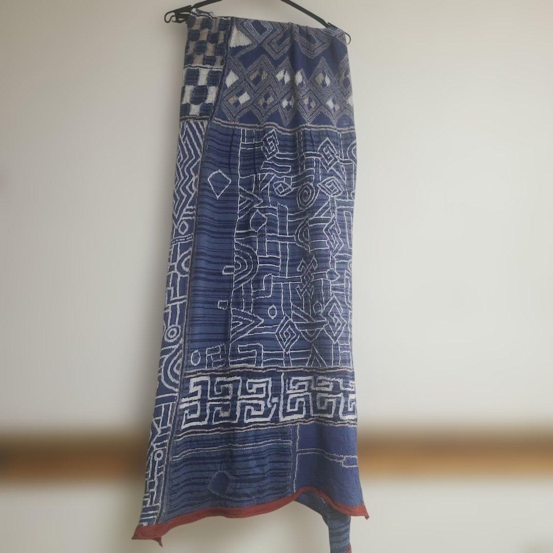 KAPITAL キャピタル　縮絨ウール大盤マフラー パッチワーク2㍍50cm