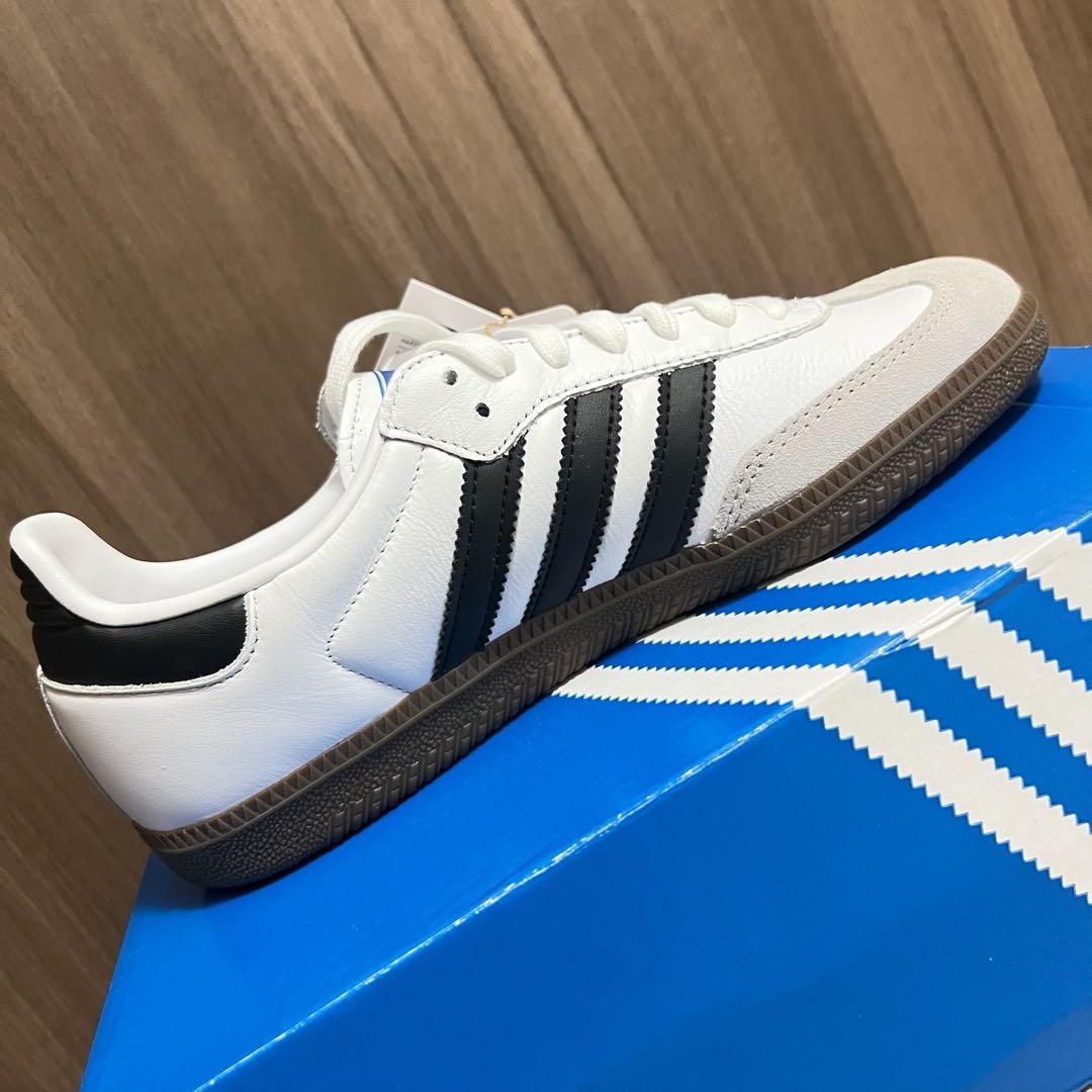 【新品未使用】adidas Samba ホワイト/ブラック　24.5cm
