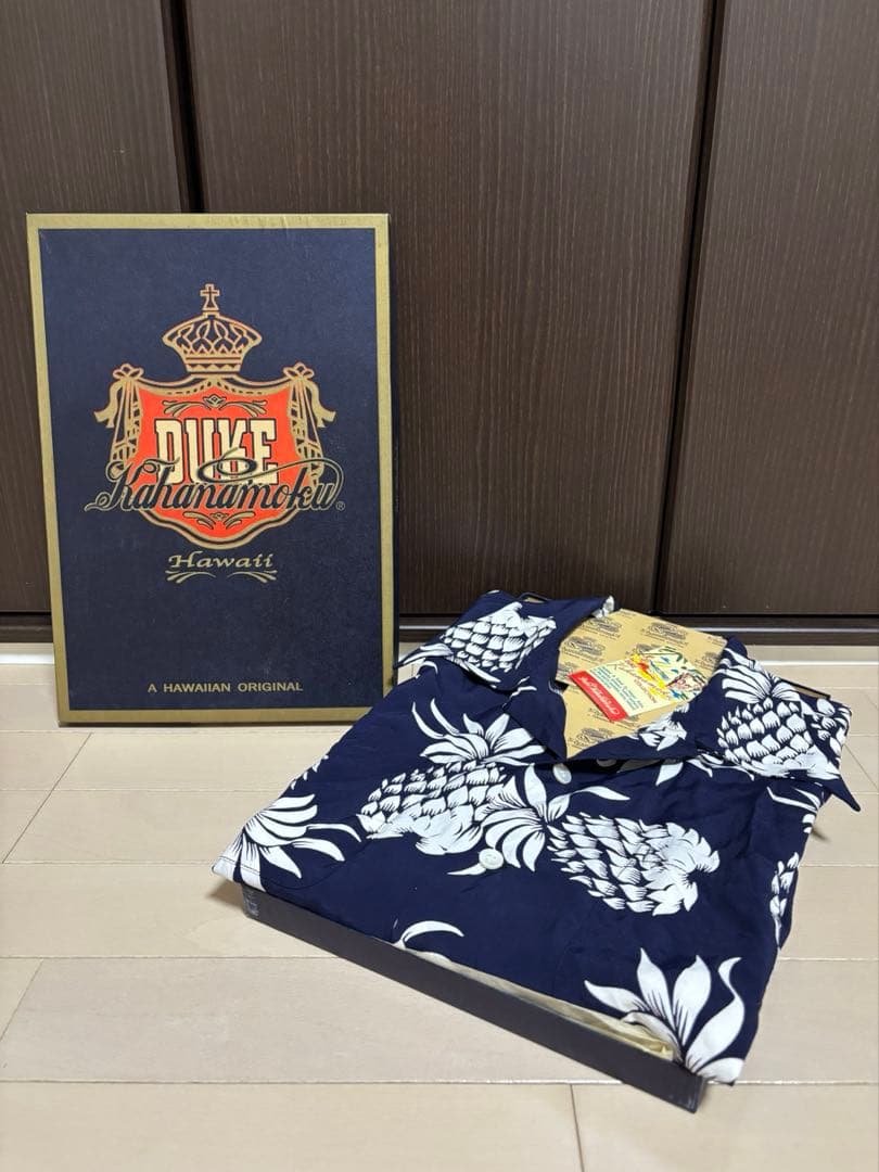 DUKE KAHANAMOKU パイナップル柄 アロハシャツ