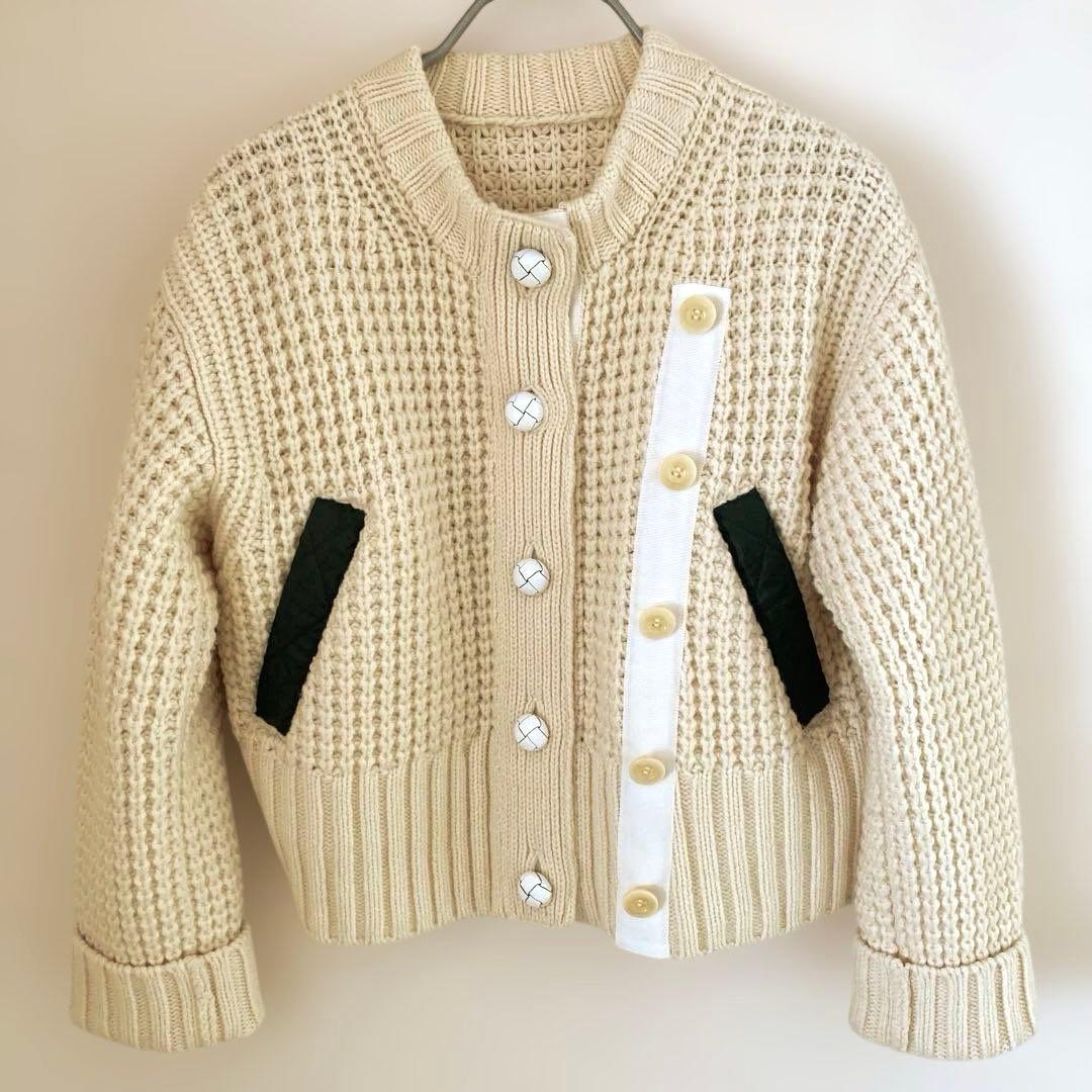 21AWサカイ 変形ニット＆ジャケット セット sacai kawsコラボ