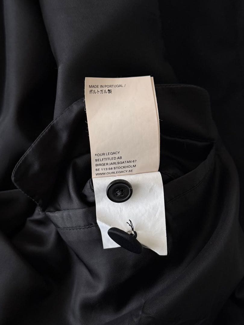 ジャケット・アウター OUR LEGACY Uniform coat black