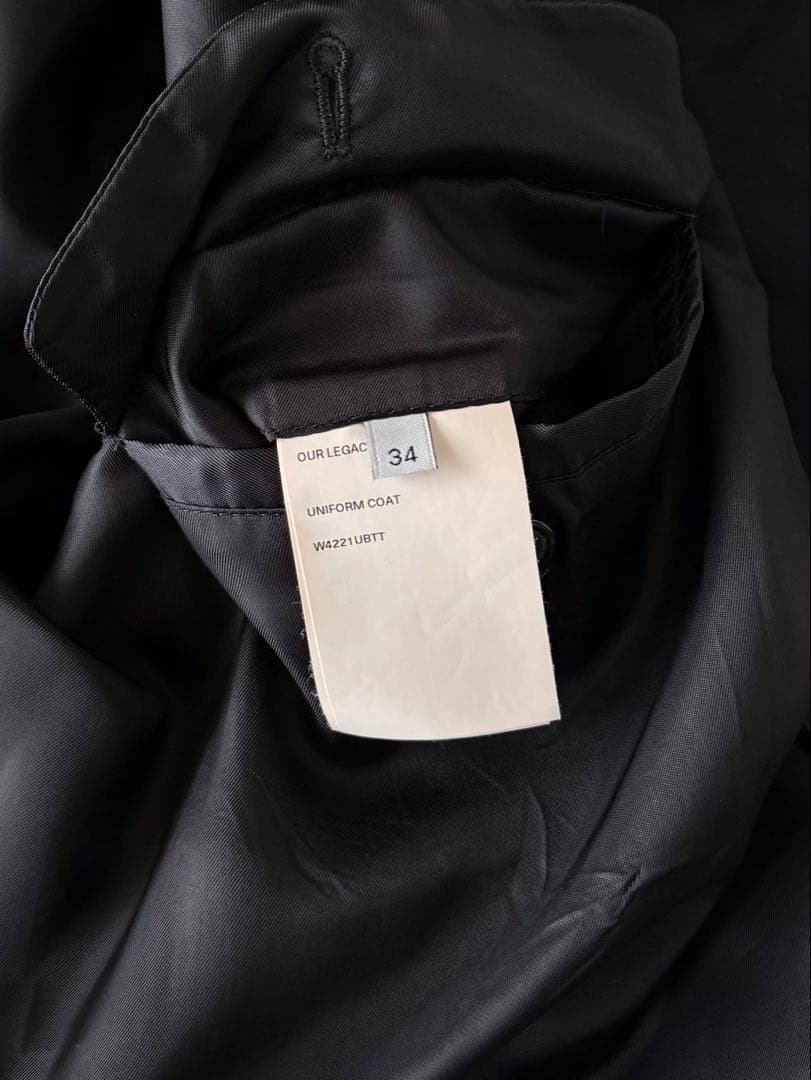 ジャケット・アウター OUR LEGACY Uniform coat black