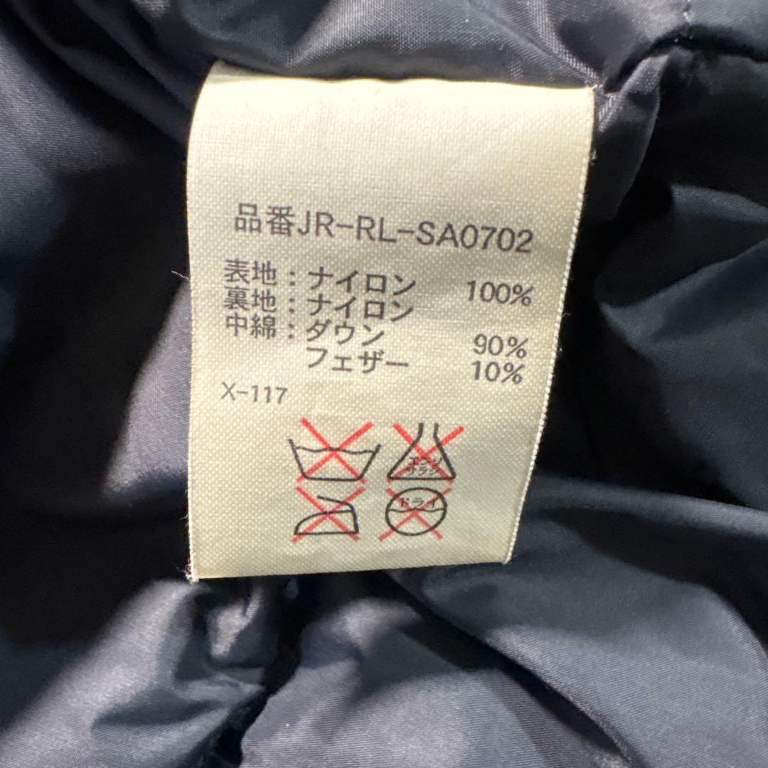 極美品　00s ラルフローレン　ダウンジャケット　収納可能フード付き　ブラック