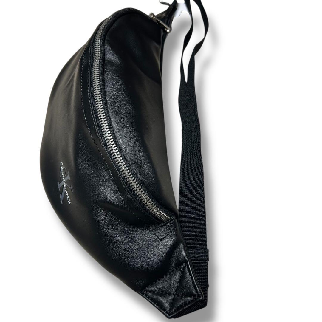 【新品】カルバンクライン ウエストバッグ ボディバッグ モノロゴ 黒