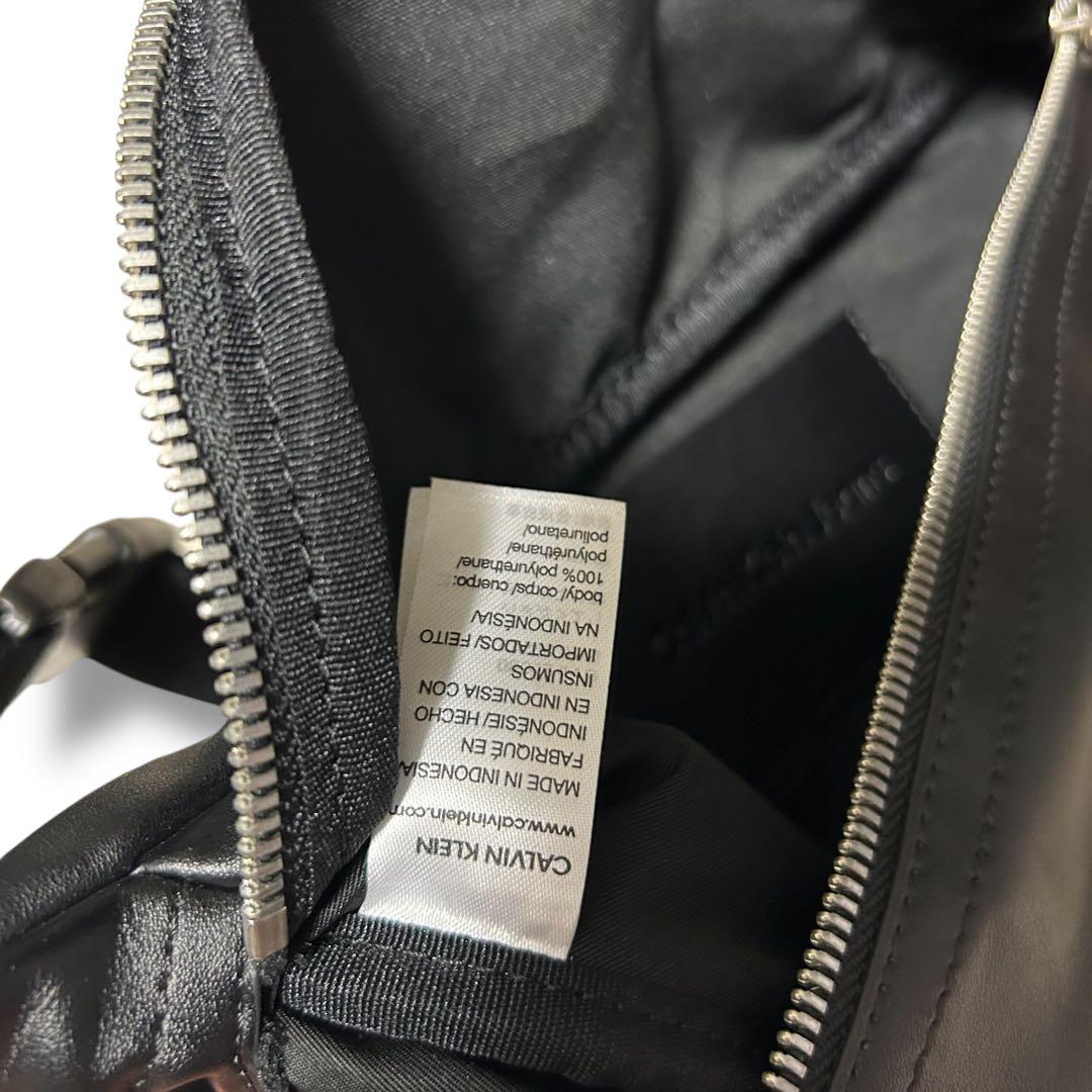 【新品】カルバンクライン ウエストバッグ ボディバッグ モノロゴ 黒