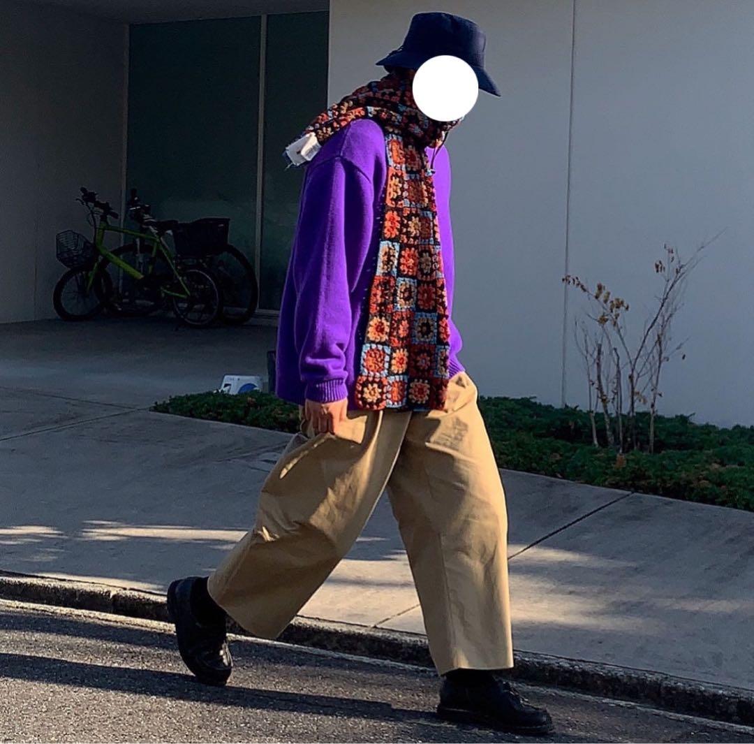 STUDIO NICHOLSON GUERNSEY JUMPER パープル