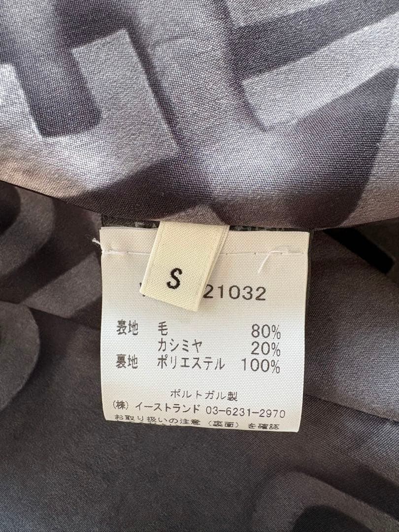 イーチアザー　ポンチョコート　ケープコート マント ショートコート　カシミヤ入