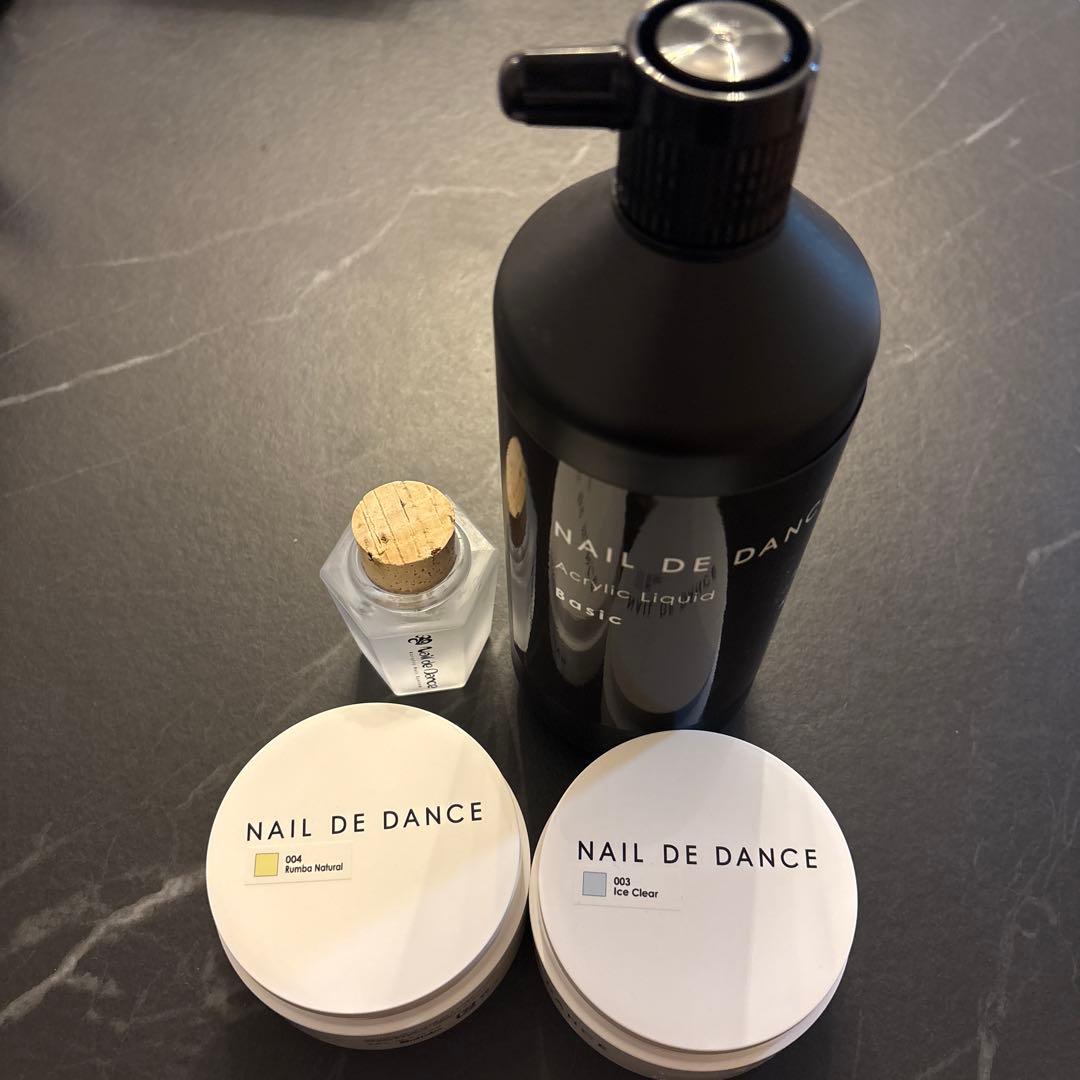 NAIL DE DANCE アクリルリキッド アクリルパウダー セット売り - メルカリ