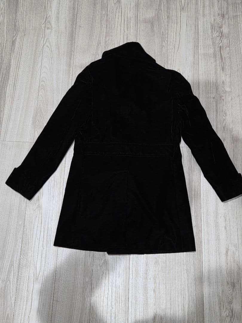 BURBERRY BLACK LABEL ベロアコート L ブラック 美品