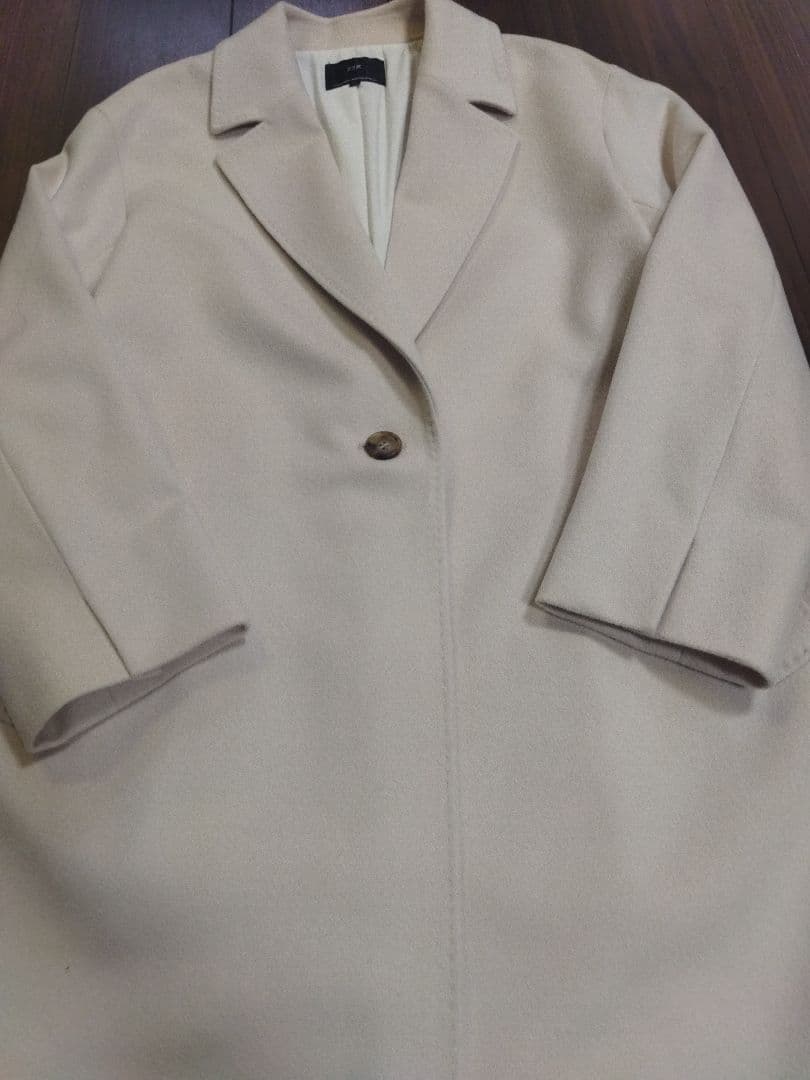 美品♪23区 滝沢眞規子さん ウールカシミヤビーバー チェスターコート 40