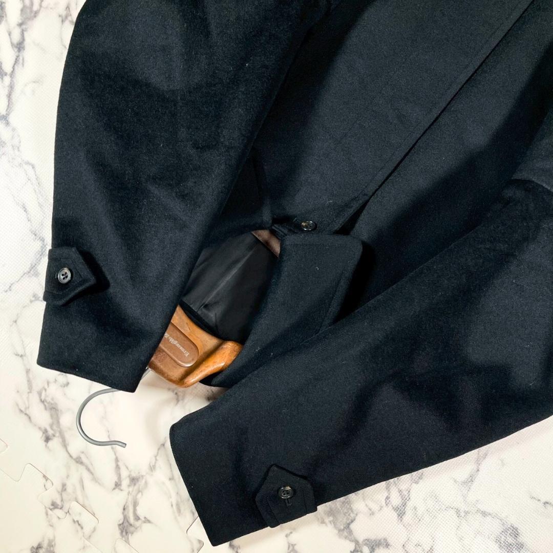 ✨美品/カシミヤ100%✨(LL)ALLEGRP ステンカラーコート 黒