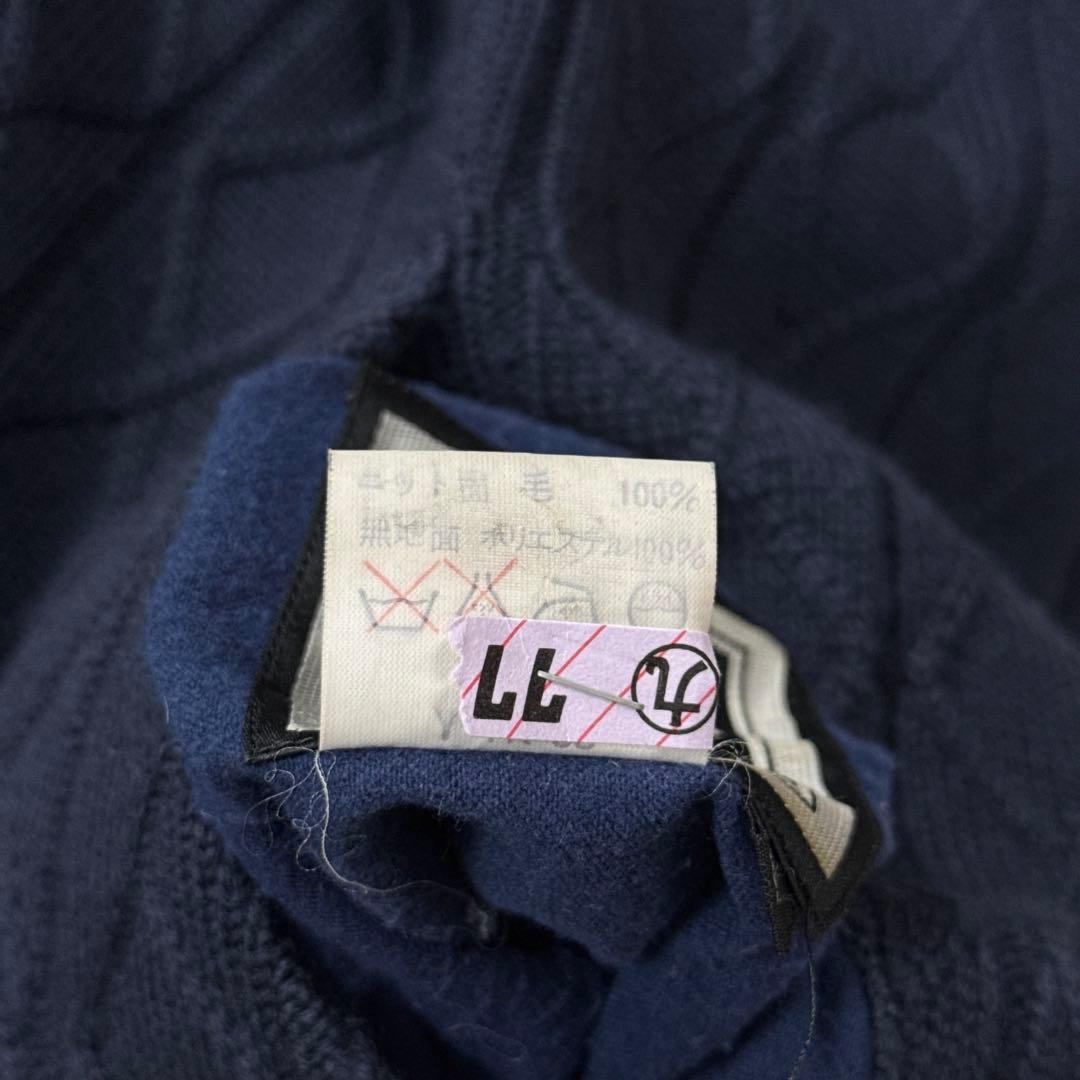 クリスチャンディオール ヘビーウェイトリバーシブルハーフコート 紺