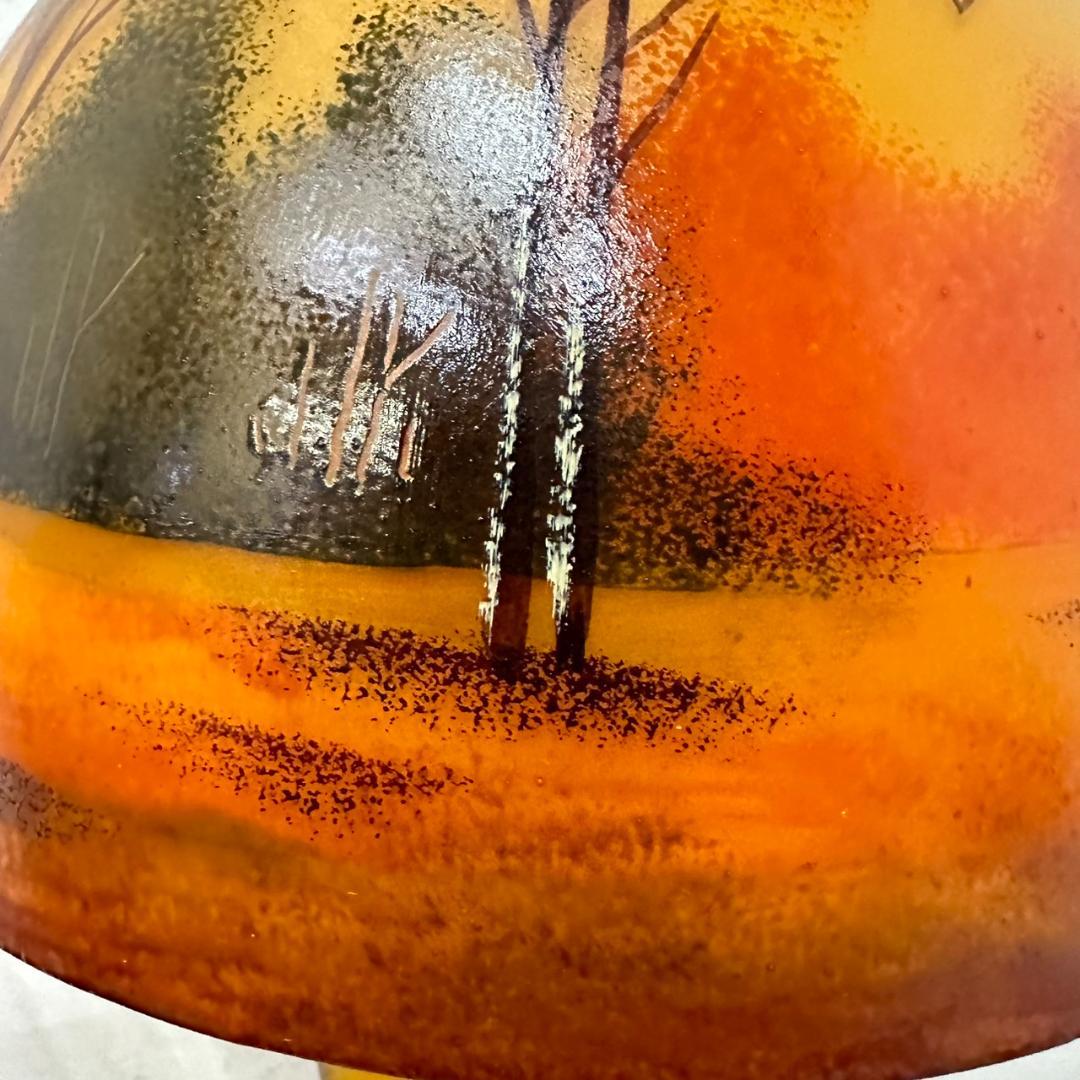 ドームナンシー 吊り卓上照明 アンテルカレール 被せガラス 高さ40cm