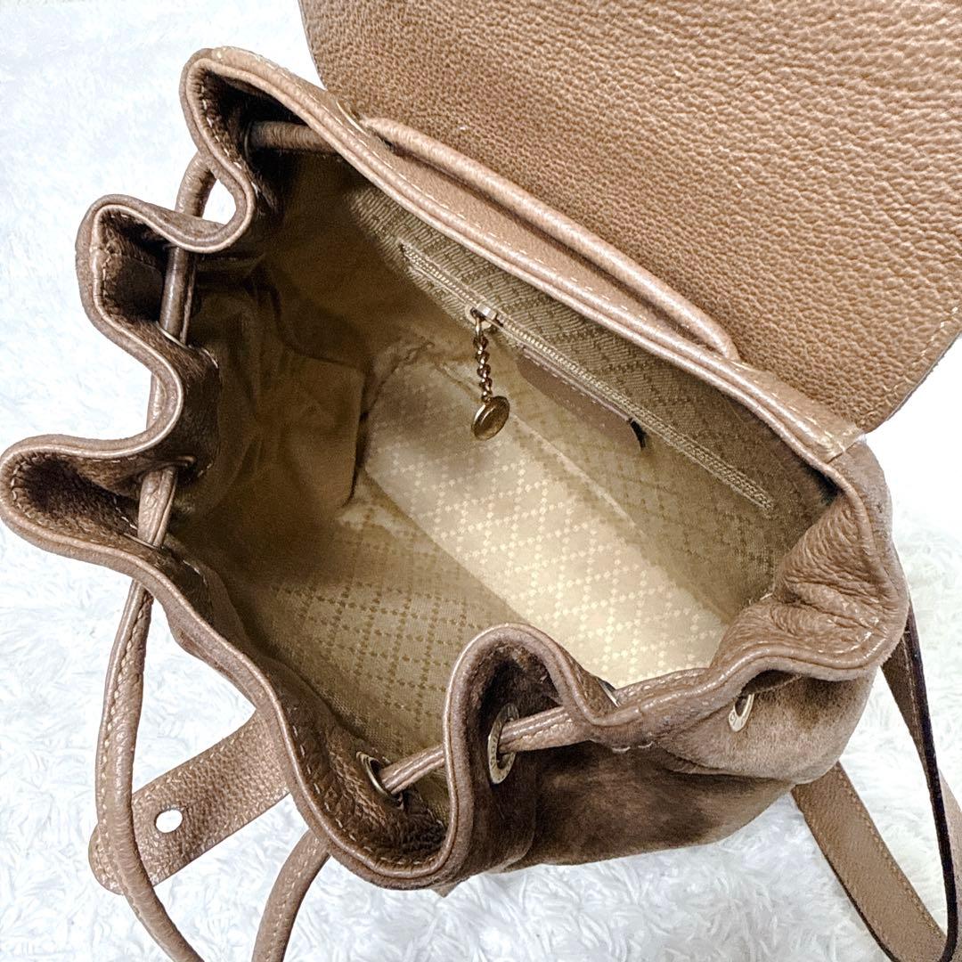 良品✨ GUCCI グッチ バンブー ミニ リュック スエード ブラウン